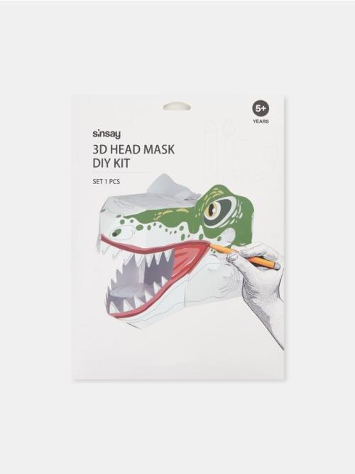 Sinsay - 3D maska DIY sada na farbenie - viacfarebná