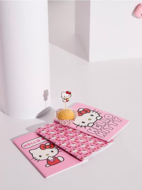 Sinsay - Balenie 3 zošitov Hello Kitty - ružová
