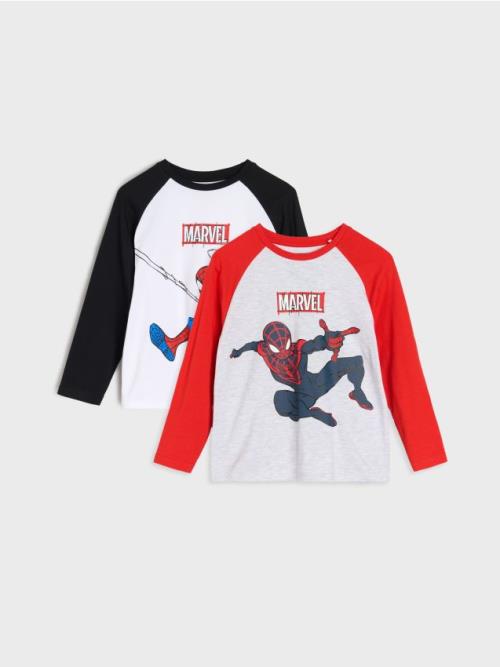Sinsay - Dvojbalenie tričiek s dlhým rukávom Spider-Man - viacfarebná