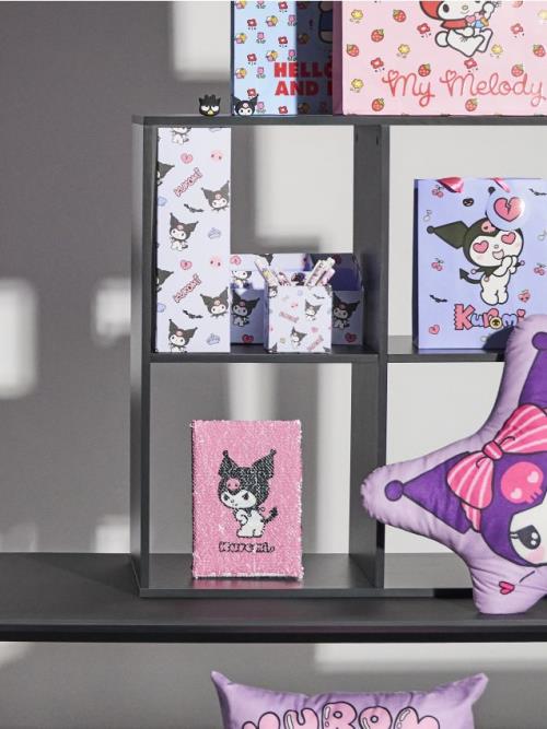 Sinsay - Zápisník s flitrovanou doskou Hello Kitty and Friends - viacfarebná