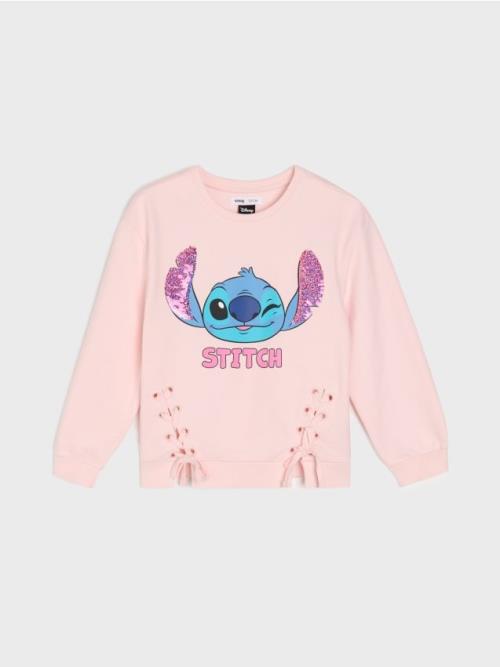 Sinsay - Mikina s ozdobným viazaním Stitch - levanduľová