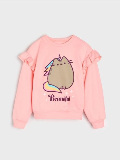 Sinsay - Mikina crewneck Pusheen the Cat - ružová