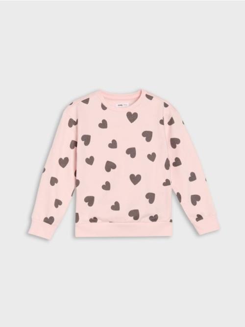 Sinsay - Mikina crewneck - pastelová ružová