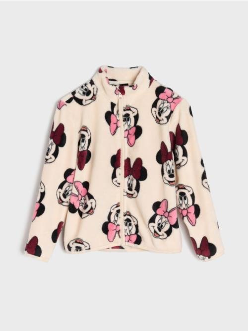 Sinsay - Flísová mikina Minnie Mouse - pastelová ružová