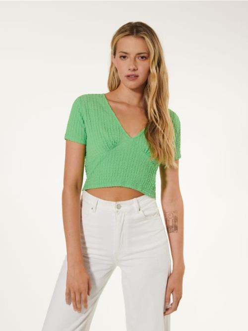 Sinsay - Crop top - svieža zelená