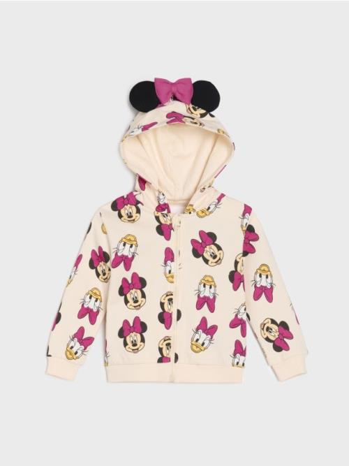 Sinsay - Mikina so zipsom Minnie - krémová