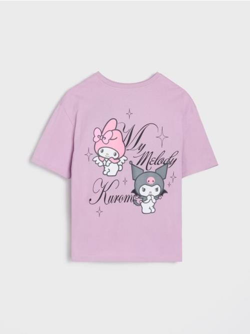 Sinsay - Tričko Hello Kitty - levanduľová