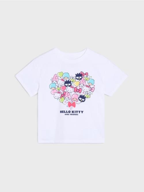 Sinsay - Tričko Hello Kitty - biela