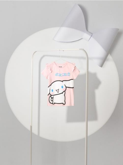 Sinsay - Tričko Hello Kitty - pastelová ružová