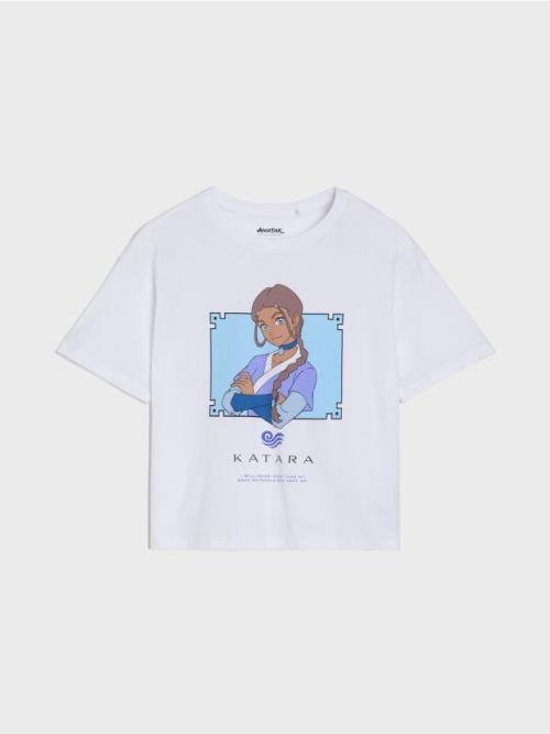 Sinsay - Tričko s potlačou Avatar: The Last Airbender, Katara - biela