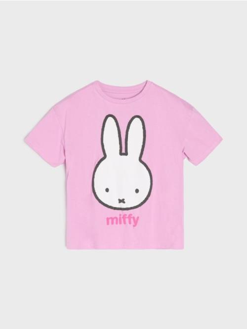 Sinsay - Bavlnená košeľa Miffy - pastelová ružová