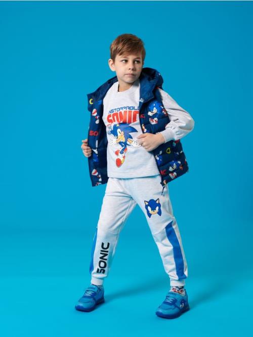 Sinsay - Mikina Sonic The Hedgehog - svetlošedá