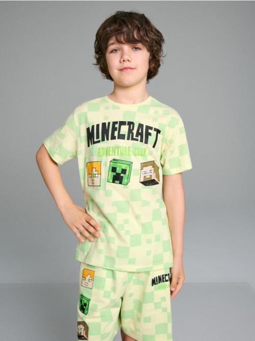 Sinsay - Tričko Minecraft - bledozelená