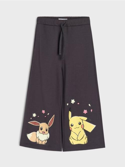 Sinsay - Široké nohavice Pokemon - tmavosivá