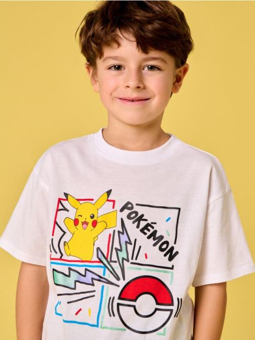 Sinsay - Tričko Pokémon - biela
