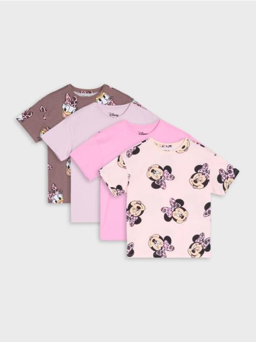 Sinsay - Súprava 3 tričiek Minnie Mouse - krémová
