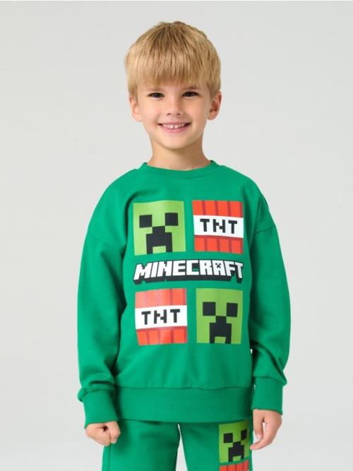 Sinsay - Mikina Minecraft - zelená