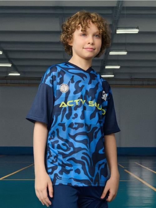 Sinsay - Tričko Active - tmavomodrá
