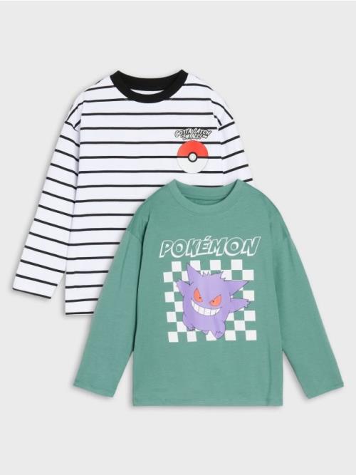 Sinsay - Súprava 2 tričiek s dlhými rukávmi Pokémon - viacfarebná