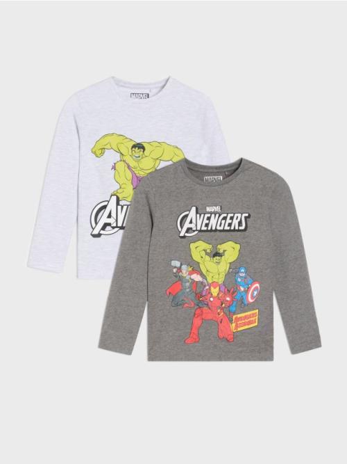 Sinsay - Dvojbalenie tričiek s dlhým rukávom Avengers - viacfarebná