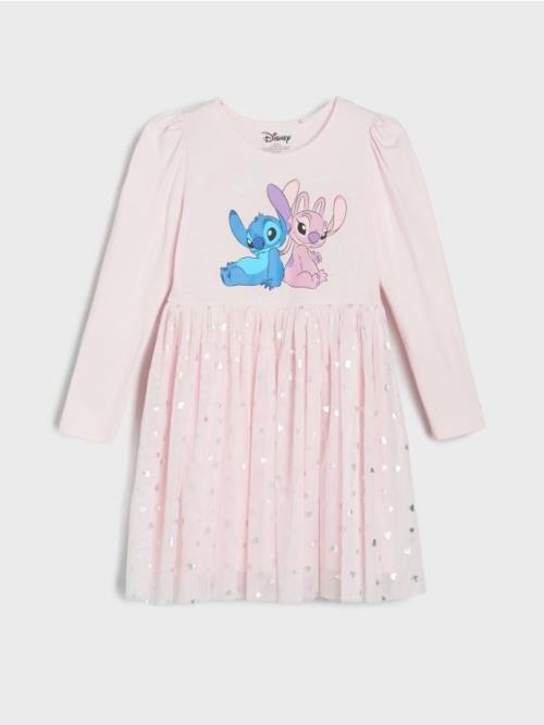 Sinsay - Šaty Lilo & Stitch - pastelová ružová
