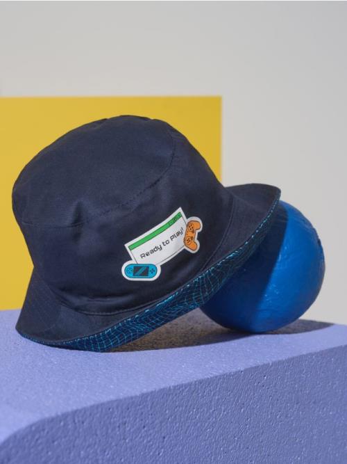 Sinsay - Bavlnený bucket hat - tmavomodrá