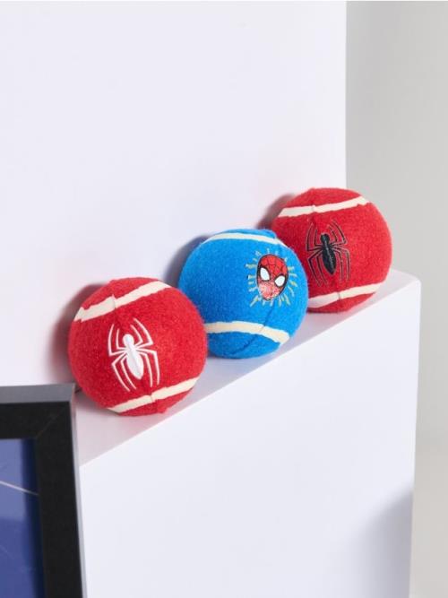 Sinsay - 3-pack loptičiek pre psov Spider-Man - viacfarebná