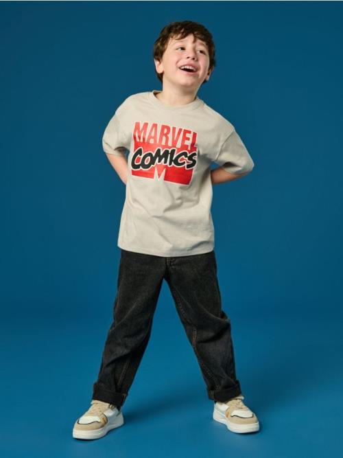 Sinsay - Tričko Marvel - krémová