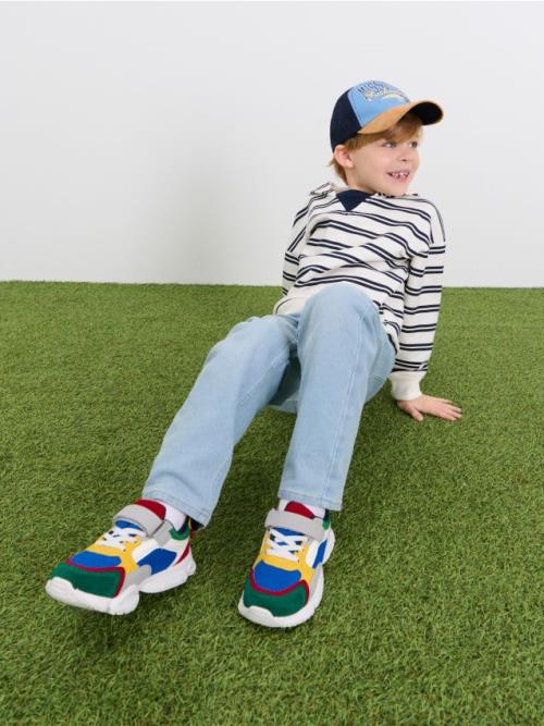 Sinsay - Džínsy Relaxed Tapered Fit - modrá