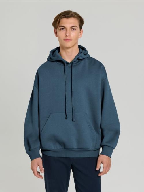 Sinsay - Hoodie s komfortným strihom - indigová