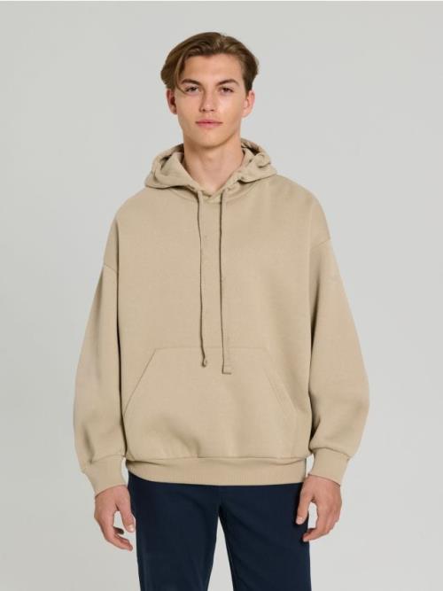Sinsay - Hoodie s komfortným strihom - béžová