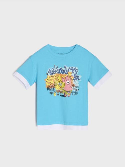 Sinsay - Tričko SpongeBob - tyrkysová