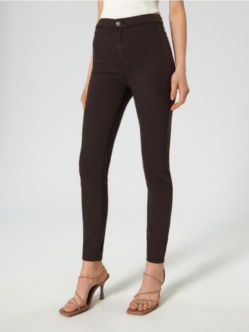 Sinsay - Džegíny high waist skinny - dark grey jeans