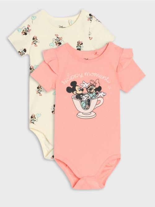 Sinsay - Súprava 2 body Minnie Mouse - lososová