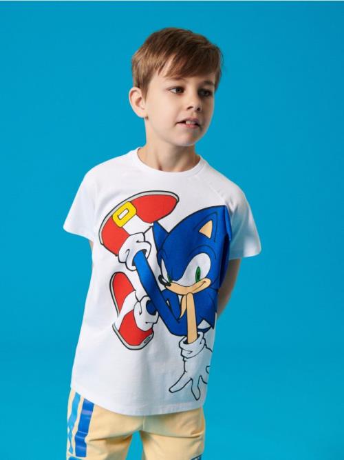 Sinsay - Tričko Sonic the Hedgehog - biela