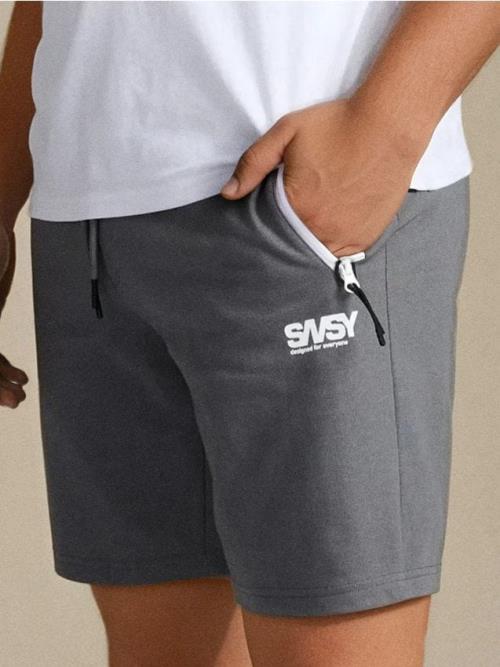Sinsay - Šortky s vreckami na zips - tmavosivá