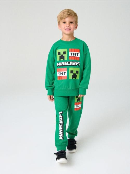 Sinsay - Tepláky Minecraft - zelená
