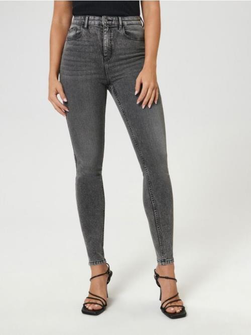 Sinsay - Rifle high waist skinny - šedá