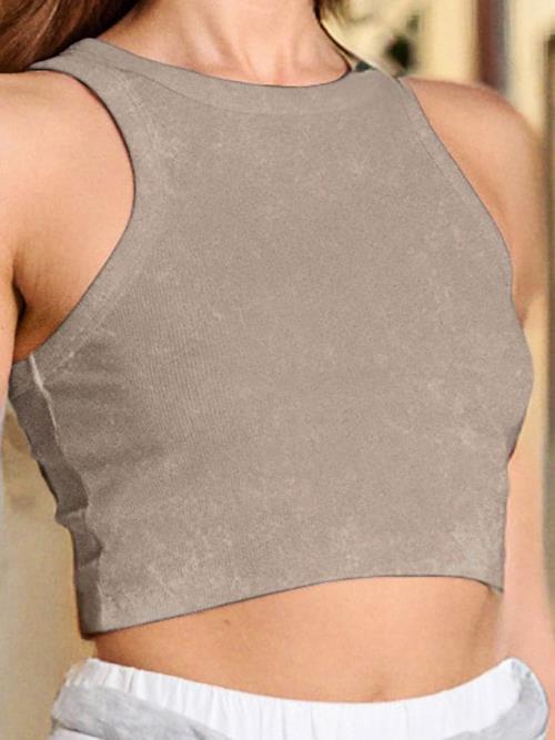 Sinsay - Crop top - béžová