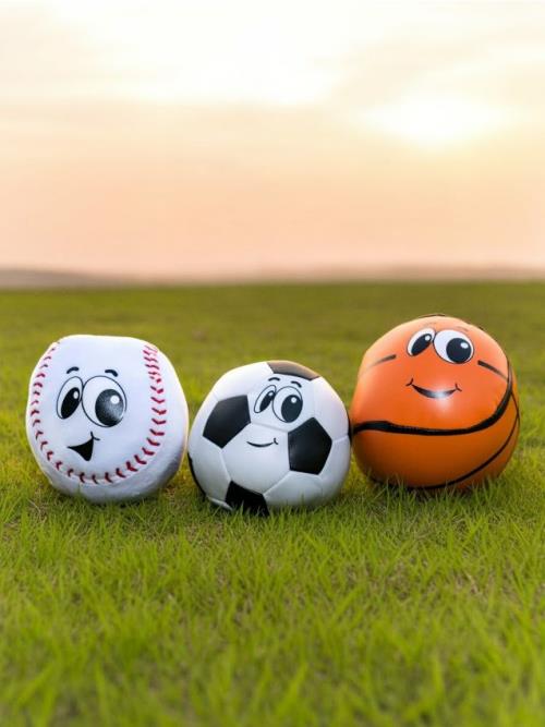 Sinsay - Mäkké hračkárske loptičky 3 pack - oranžová