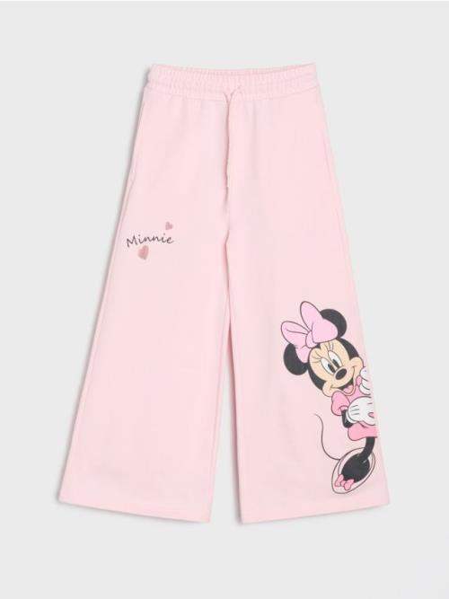 Sinsay - Široké nohavice Minnie Mouse - pastelová ružová