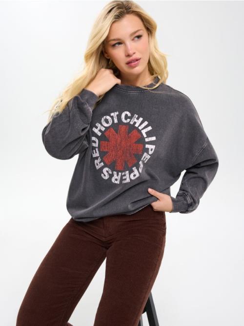 Sinsay - Mikina crewneck - svetlošedá