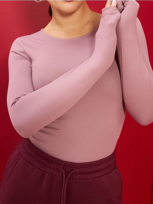 Sinsay - Body s dlhými rukávmi - lilavá