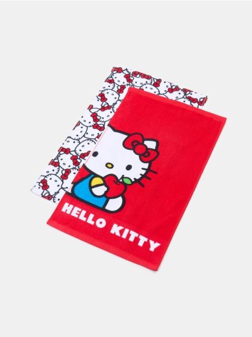 Sinsay - Sada uterákov 2 pack Hello Kitty - červená
