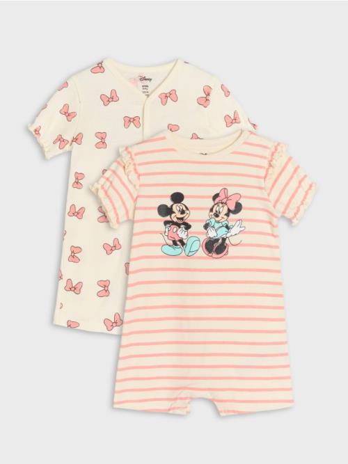 Sinsay - Súprava 2 overalov Mickey Mouse - krémová