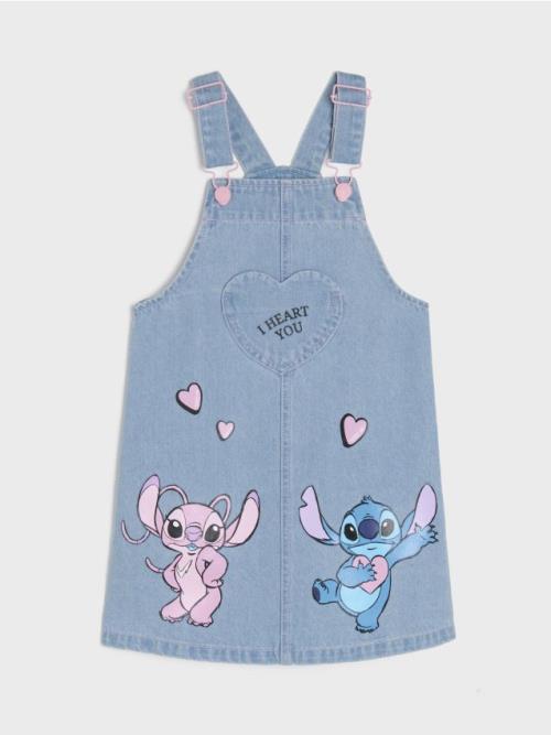 Sinsay - Denimové šaty Stitch - modrá