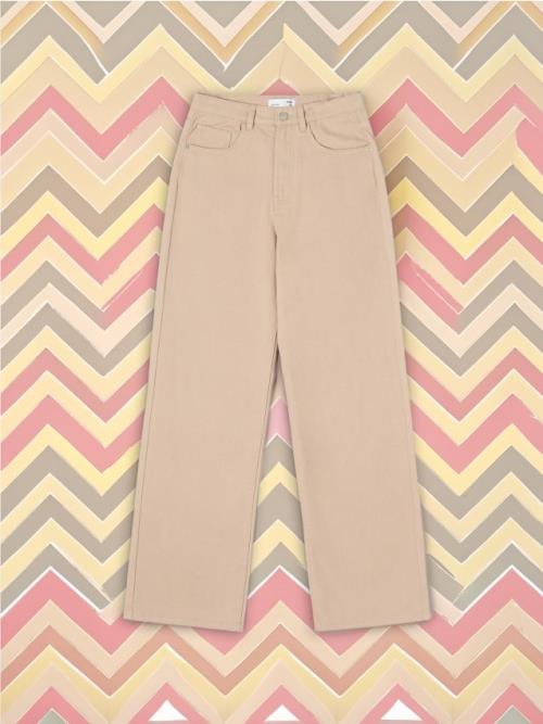Sinsay - Rifle wide leg - béžová