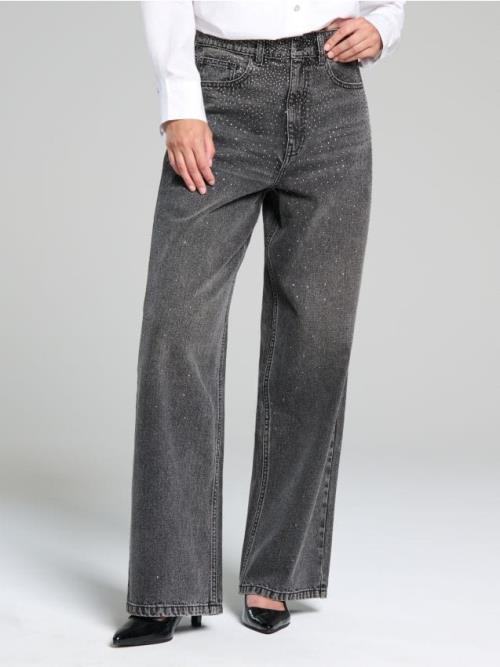 Sinsay - Rifle wide leg - šedá