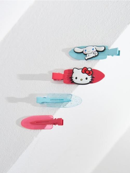 Sinsay - Súprava 4 sponiek do vlasov Hello Kitty - viacfarebná