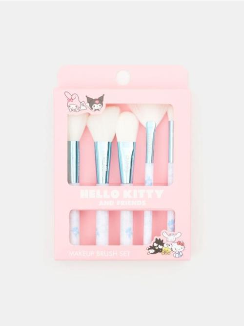 Sinsay - Sada 5 štetcov na make-up Hello Kitty - svetlomodrá